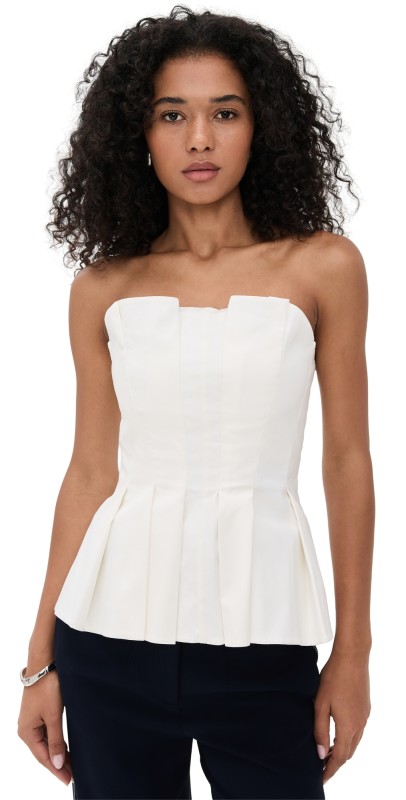 Reformation Ashlyn Top White