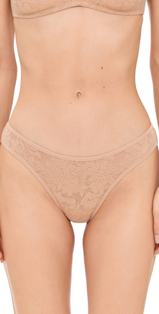 Eberjey Soft Stretch Recycled Lace Briefs Sunkissed