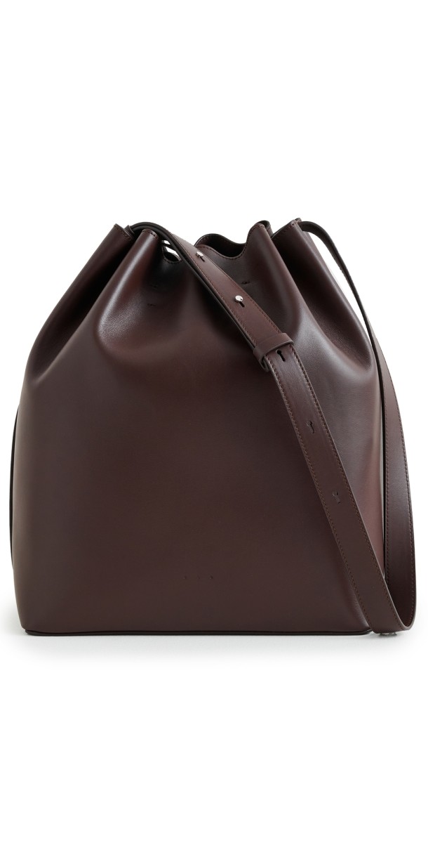 AESTHER EKME Marin Supple Large Bucket Bag 178 Tobacco