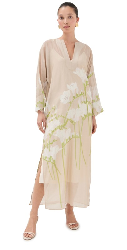 Bernadette Freesia Caftan Freesia/Sand Color