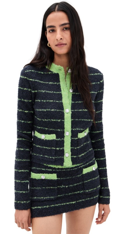 GUIZIO Aurelie Cardigan Navy/Green