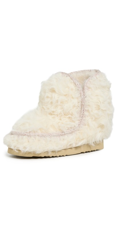 MOU Mou 18 Curly Boots Vanilla