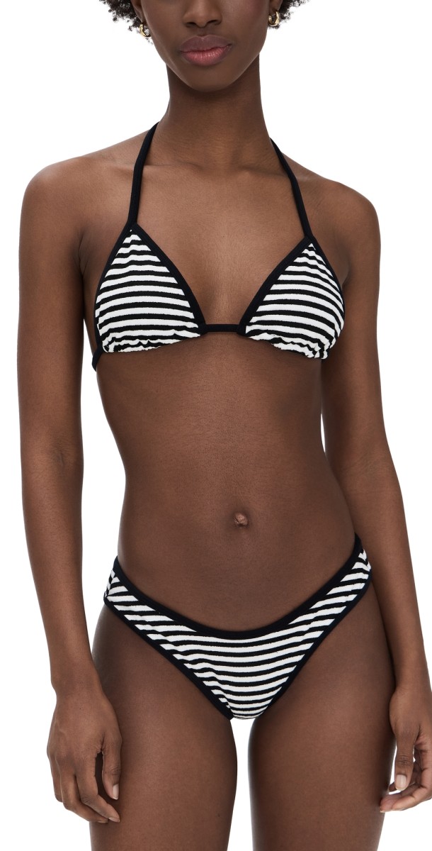 Frankies Bikinis Nick Terry Top Silhouette Stripe