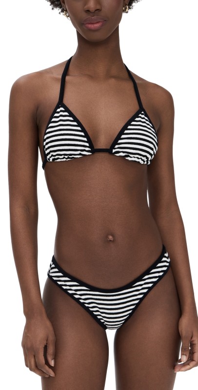Frankies Bikinis Nick Terry Top Silhouette Stripe