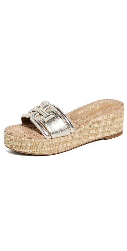 Sam Edelman Pauleena Wedge Sandals Jute