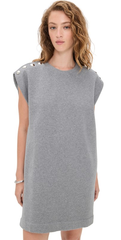 Clare V. Le Vest Dress Grey Melange