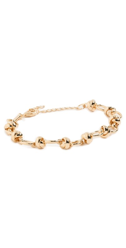 Alexa Leigh Knotted Chain Bracelet Yellow Gold