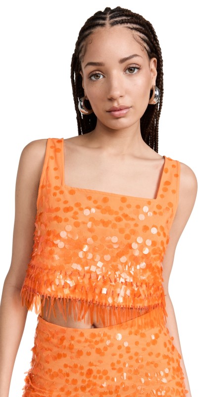 STAUD Jasmin Top Papaya