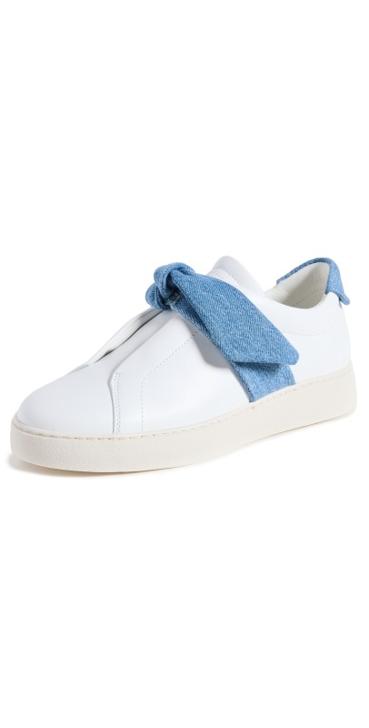 Alexandre Birman Asymmetric Clarita Sneakers Denim White/Denim