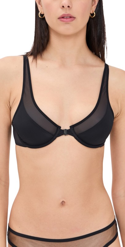 Wolford Front Close Plunge Bra Black