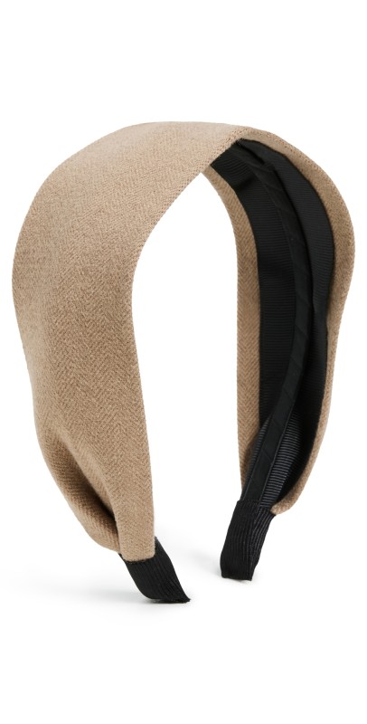 SHASHI Herringbone Headband Taup