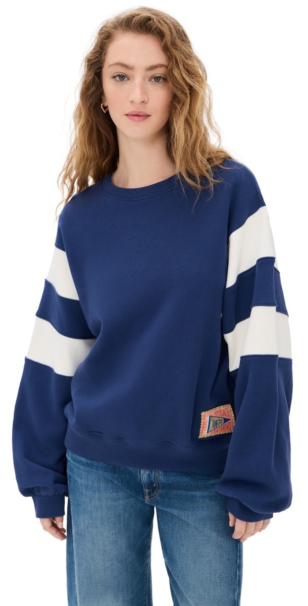 MOTHER The Drop Square Sweatshirt Solid