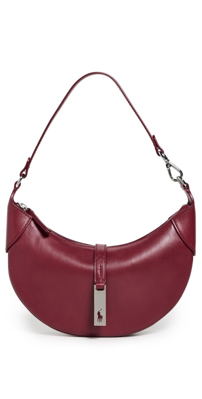 Polo Ralph Lauren Sport Calf Polo ID Mini Shoulder Bag Pomegranat