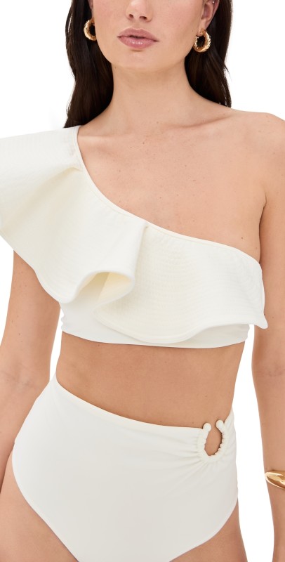 Johanna Ortiz Bolero Life Bikini Top Ecru