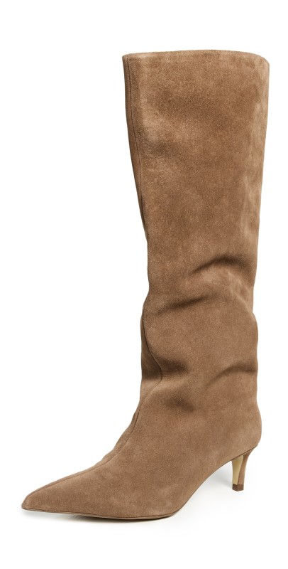 Free People Kiki Kitten Heel Boots Taupe