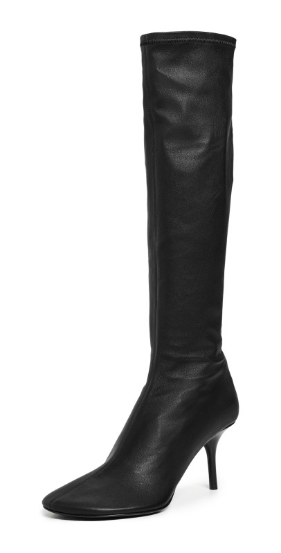 Acne Studios High Leather Boots Black
