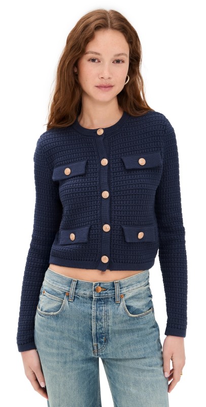BLANKNYC Guilt Trip Cardigan Navy
