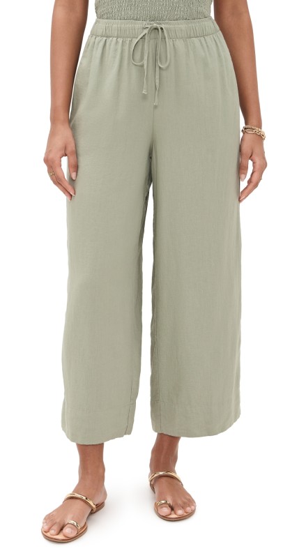 Z Supply Easton Linen Pants Avocado