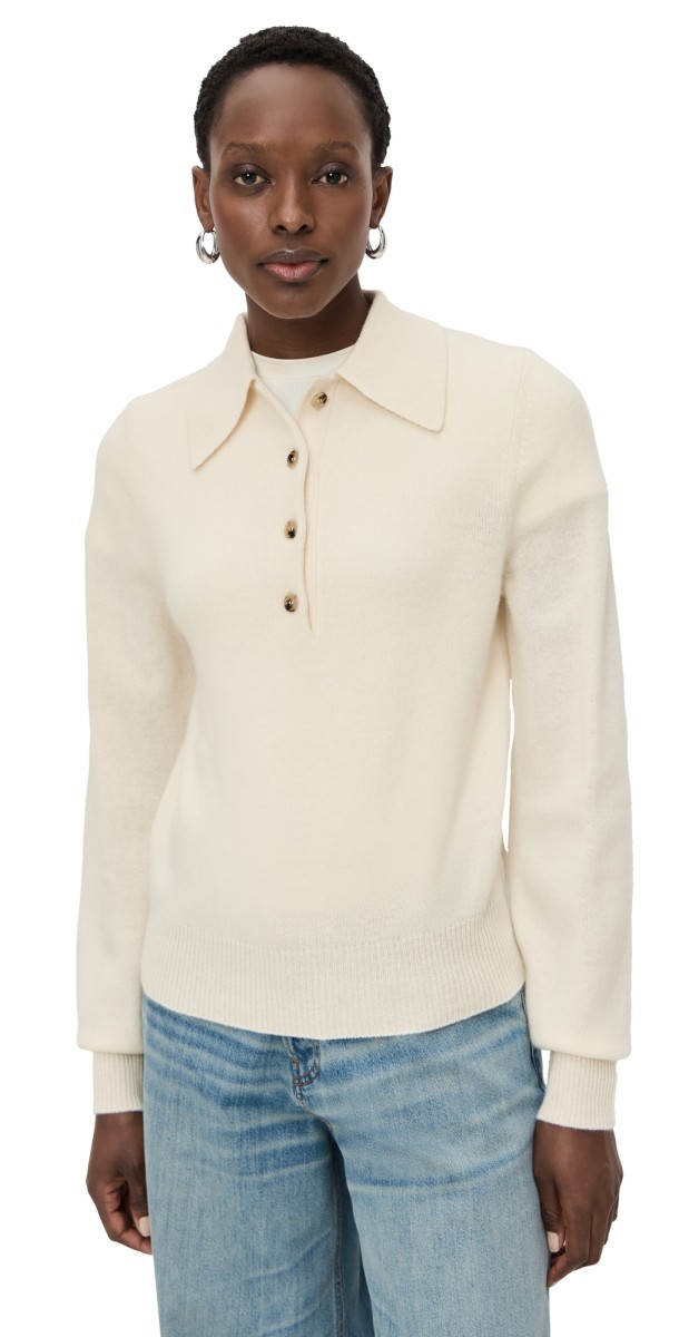 Sold Out NYC The Signature Polo Sweater Cream