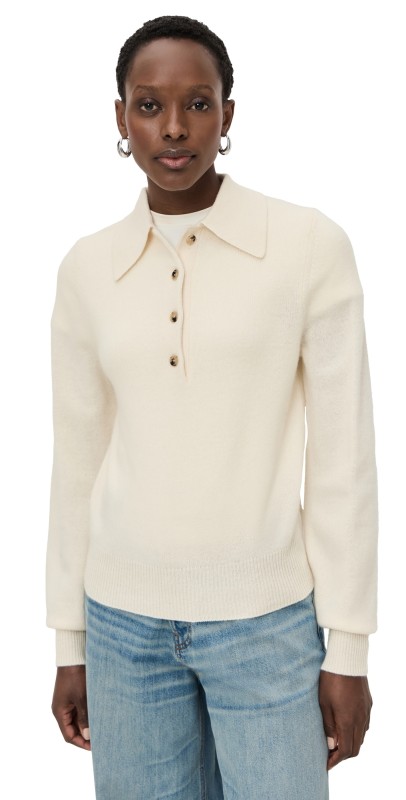 Sold Out NYC The Signature Polo Sweater Cream