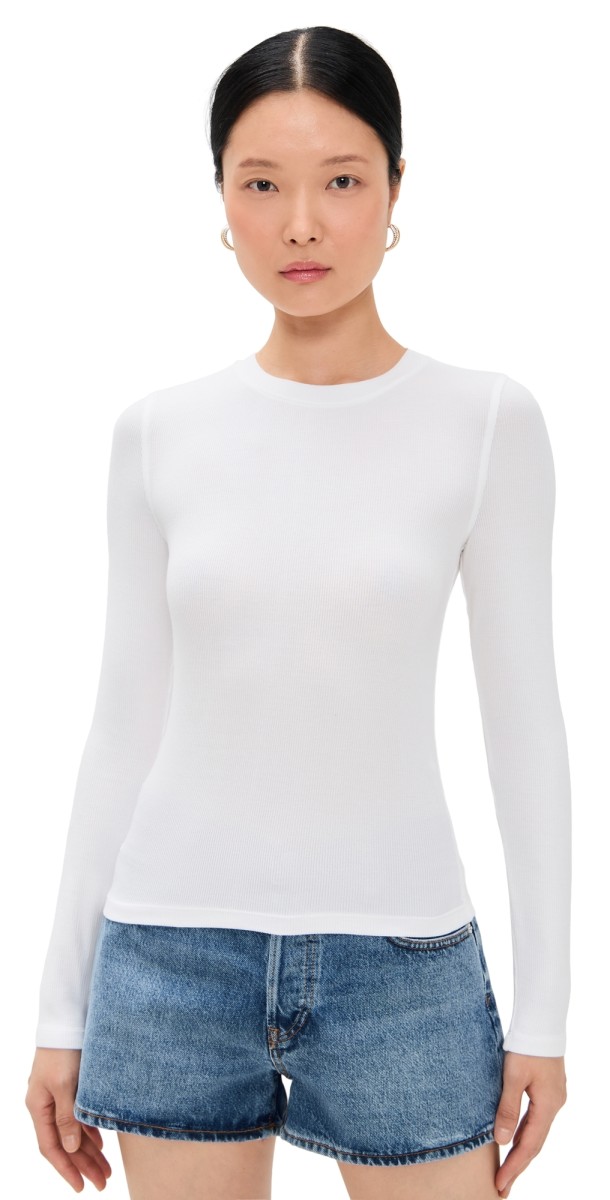 FRAME The Rib Crew White