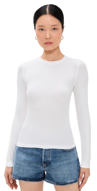 FRAME The Rib Crew White