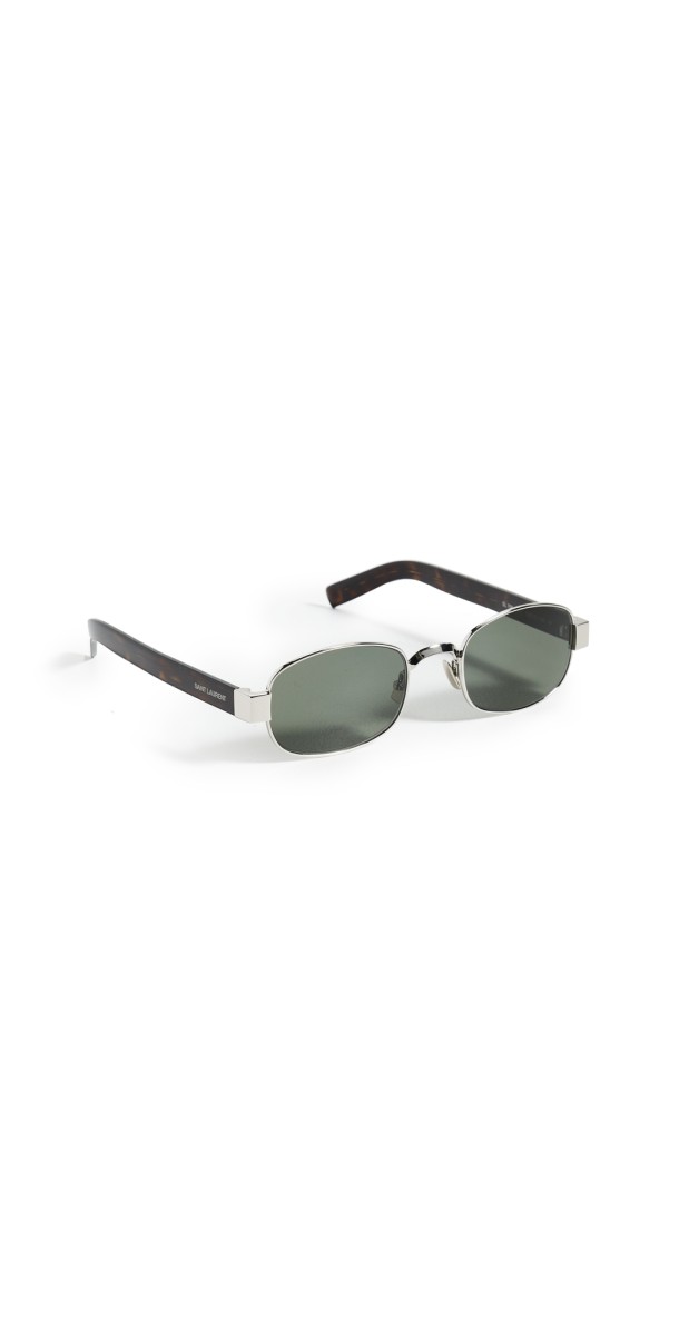 Saint Laurent SL 706 Sunglasses Silver/Havana/Grey