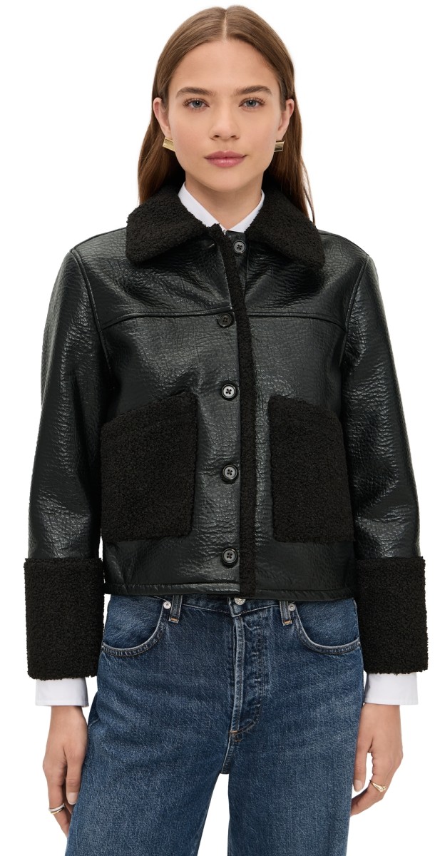 RAILS Dria Jacket Black Shearling