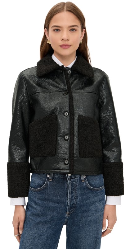 RAILS Dria Jacket Black Shearling
