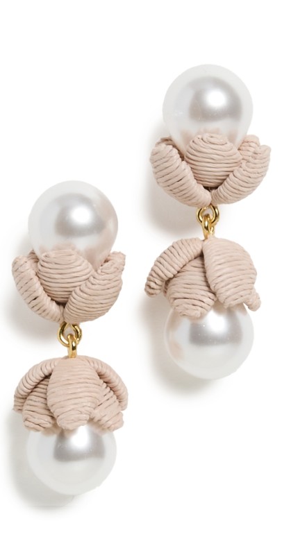 Lele Sadoughi Pearl Chloris Droplet Earrings Natural
