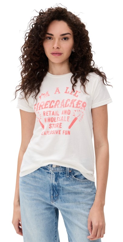 MOTHER The Boxy Goodie Goodie Tee Lil Firecracker