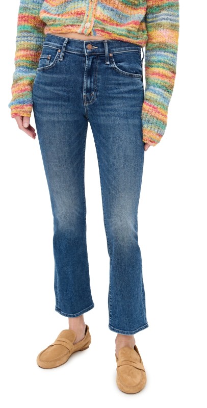 MOTHER Petite Lil Insider Flood Jeans Over The Top