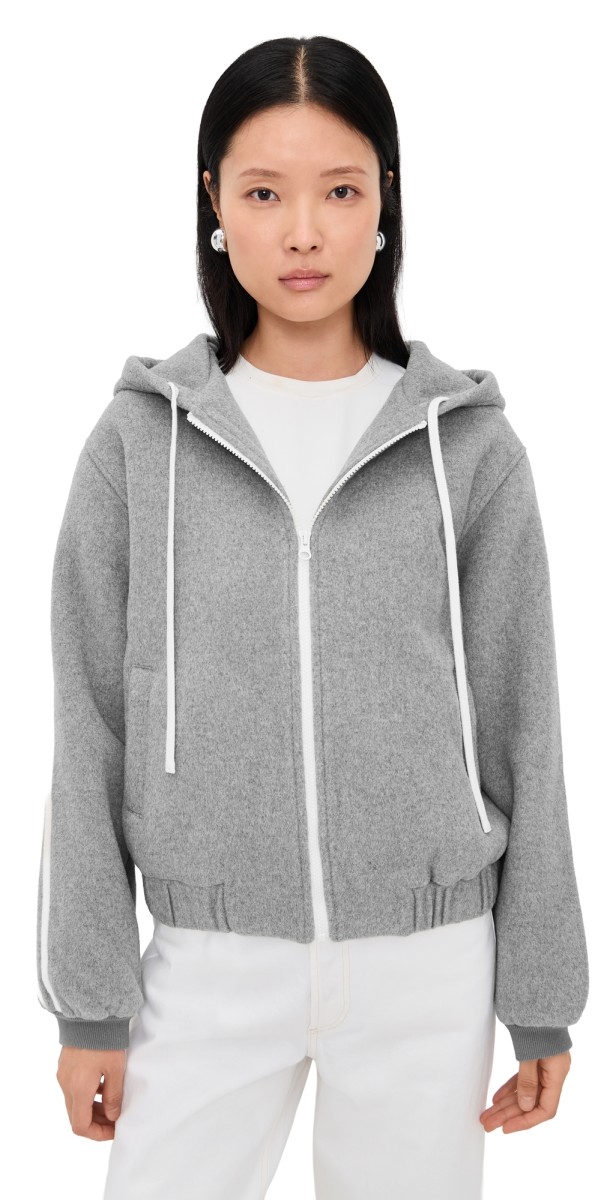 Still Here Boyfriend Zip in Grey Grey