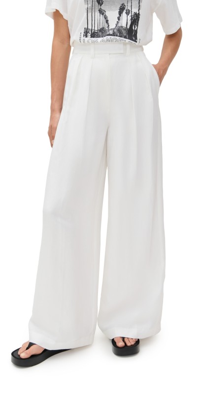 ANINE BING Lou Trousers Ivory