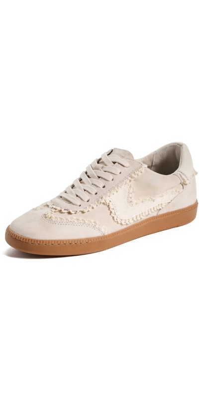 Dolce Vita Notice Lace Sneakers Ivory Suede
