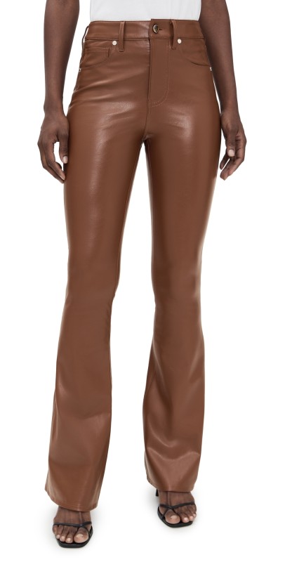 Veronica Beard Jean Beverly High Rise Skinny Flare Pants Mahogany