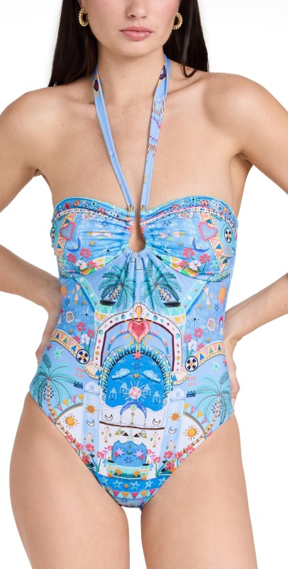Camilla Bandeau One Piece With Ring Trim A Painted Village