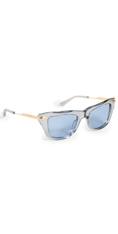 Bottega Veneta BV1369S Sunglasses Light Blue/Gold/Blu