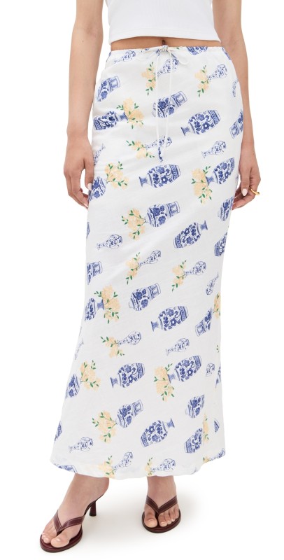 Bailey Rose Maxi Skirt Off White