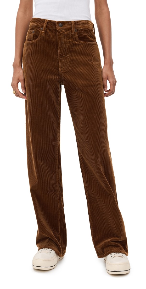 R13 D'Arcy Loose Jeans Bronze Brown Cord