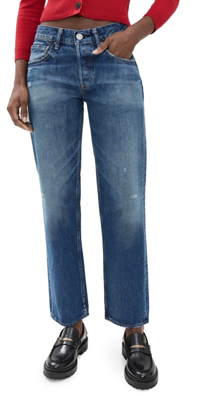 MOUSSY VINTAGE Mv Ridgefield Straight-Low Jeans Blue
