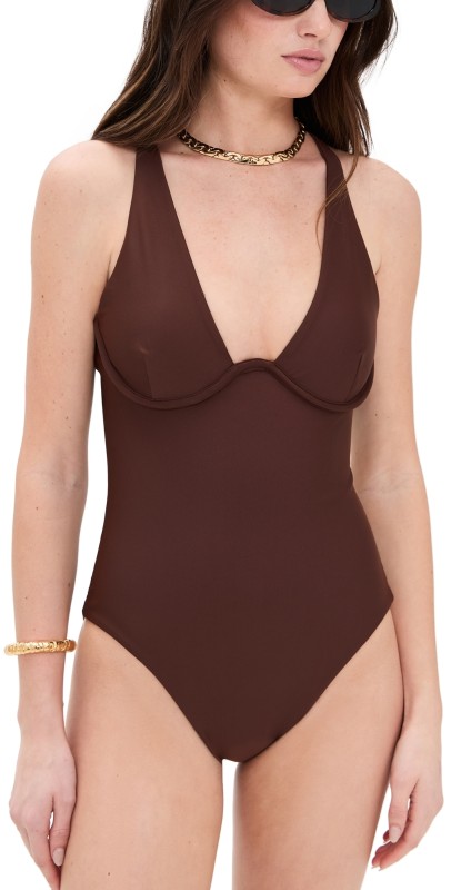 JADE Swim Paloma One Piece Mocha