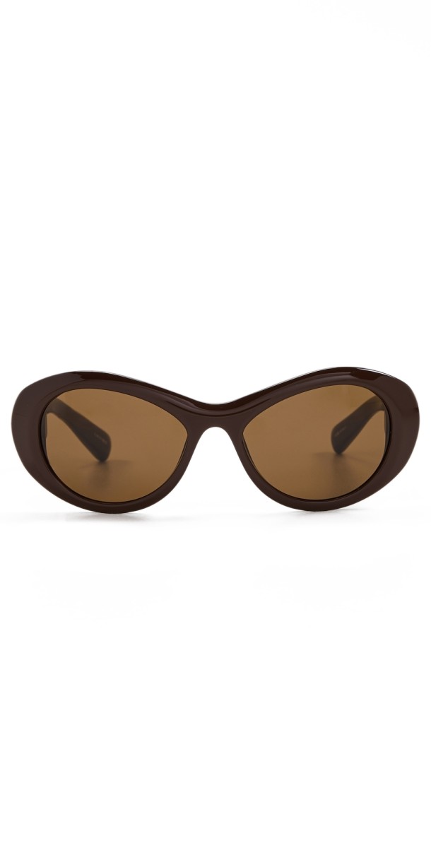 Jacquemus Rond Sunglasses Matte Straw/Silver/Khak