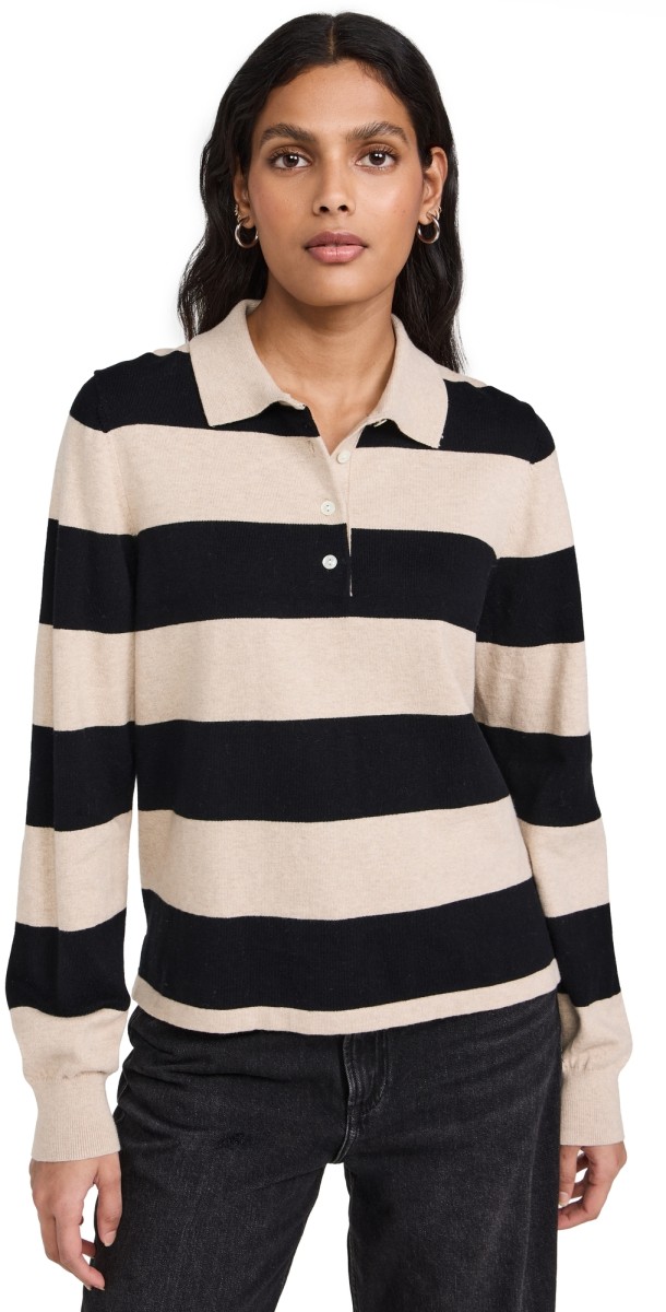 Wyeth Frances Polo Black/Sand