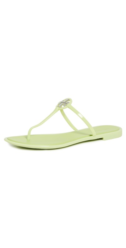 Tory Burch Mini Miller Jelly Sandals Garden Mint/Silver
