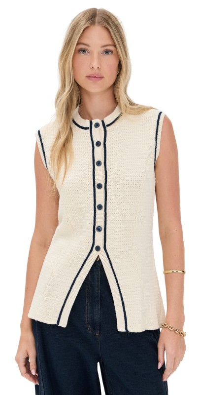 KULE The Olivia Vest Cream