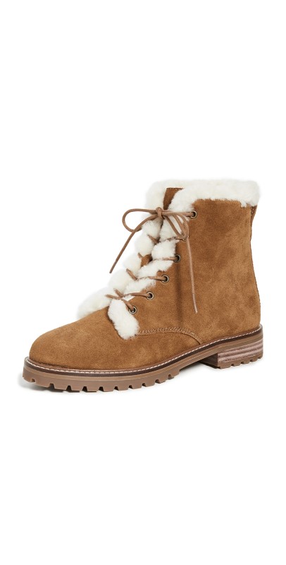 Madewell Levi Lace Up Boots Equestrian Brown