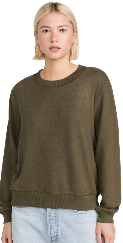 Z Supply Russel Sweatshirt Grape Leaf