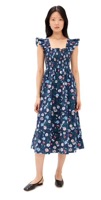 Hill House Home The Ellie Nap Dress Belgravia Floral/Navy Multi