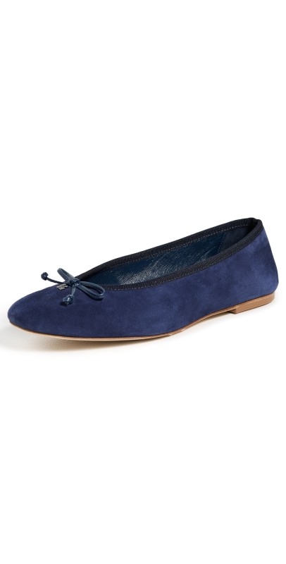 Larroudé Pavlova Ballet Flats Indigo